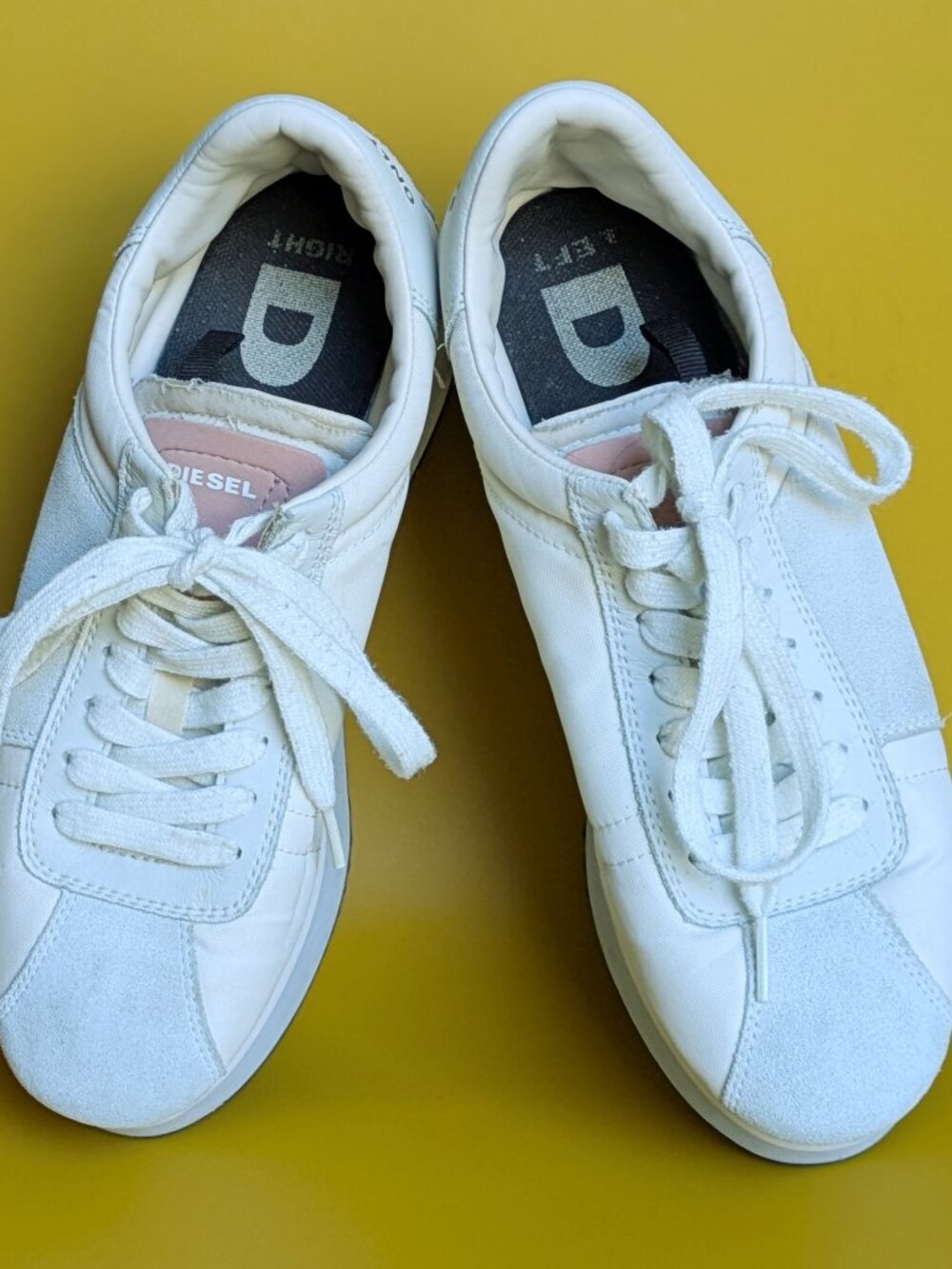 Diesel s-pyave wedge sneaker white size 39